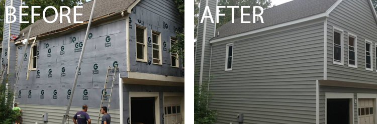 siding before and after