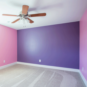 Pink and Purple Painted Bed Room